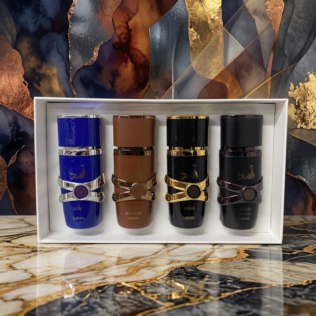 Inspiración Lattafa Asad Gift Set 4 x 30 ml